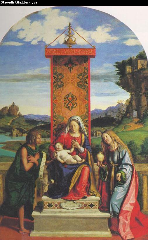 CIMA da Conegliano The Madonna and Child with St John the Baptist and Mary Magdalen dfg